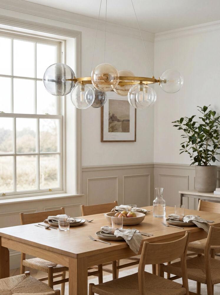 Surya Dreux DRX-001 28"L x 28"W x 39"H Ceiling Lighting