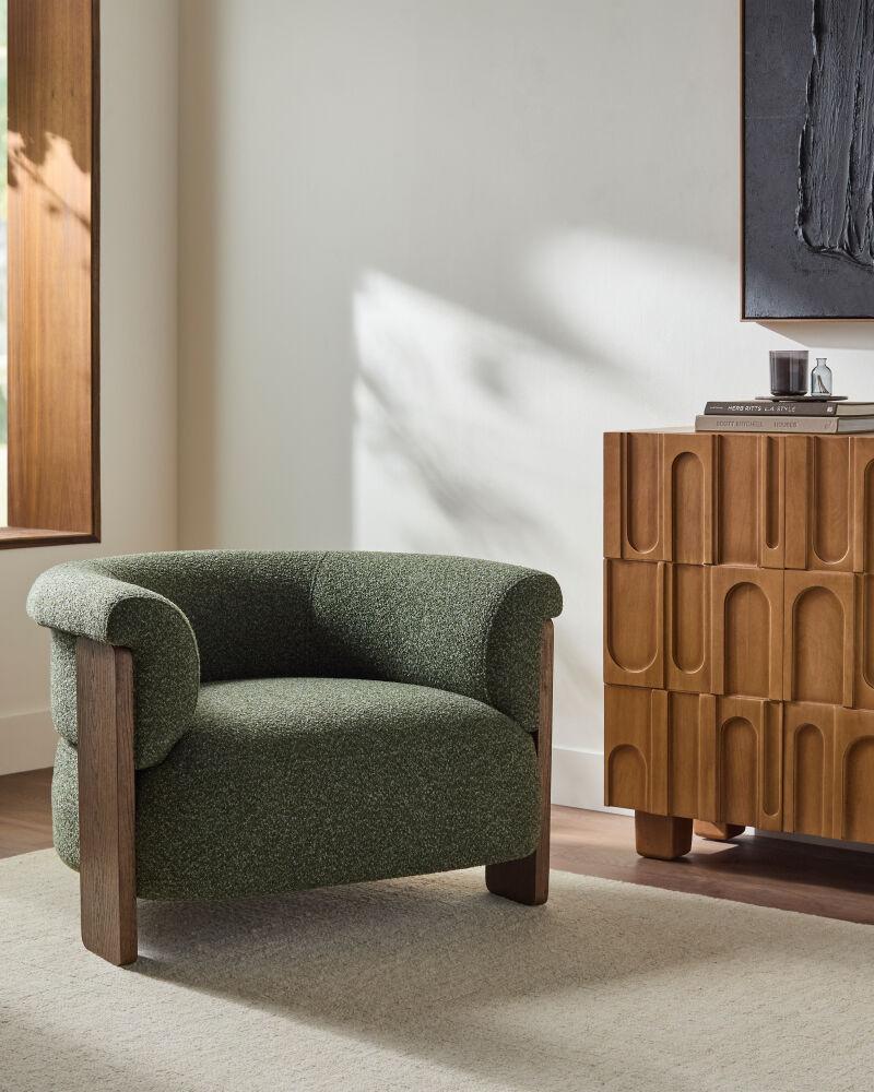 Surya Scarlett SRLT-001 28"H x 39"W x 35"D Accent Chair