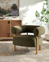 Surya Thorne THRN-001 28"H x 35"W x 33"D Accent Chair