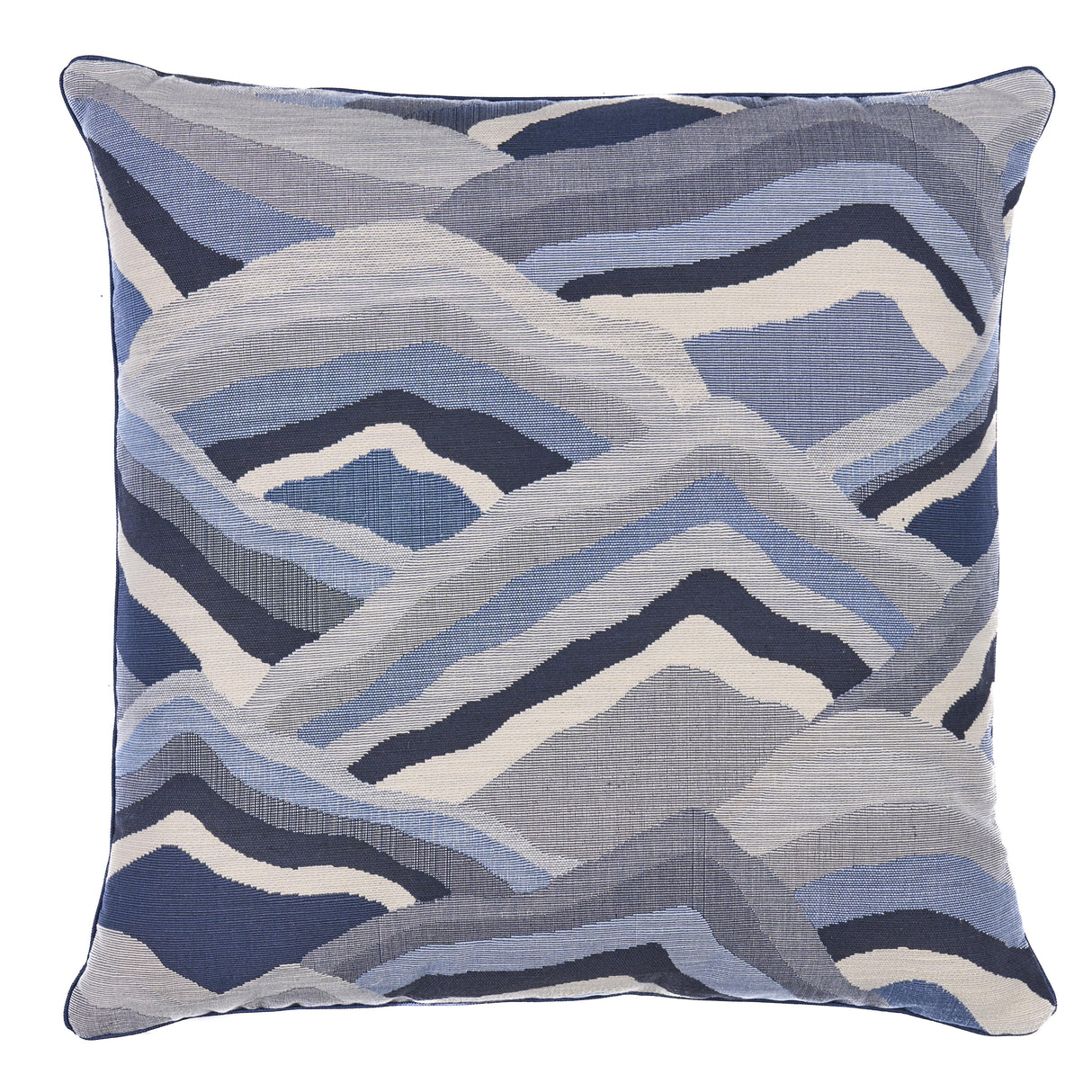 Schumacher Ocean 22" x 22" Avala Hills Pillow