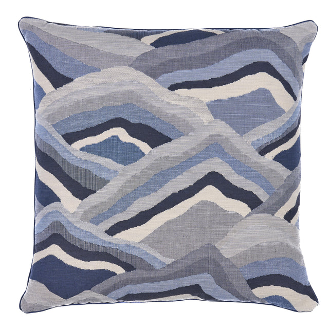 Schumacher Ocean 22" x 22" Avala Hills Pillow