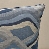 Schumacher Ocean 22" x 22" Avala Hills Pillow