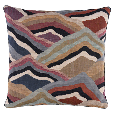 Schumacher Earthy Multi 22" x 22" Avala Hills Pillow
