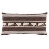 Schumacher Coffee 24" x 12" Koda Stripe Pillow