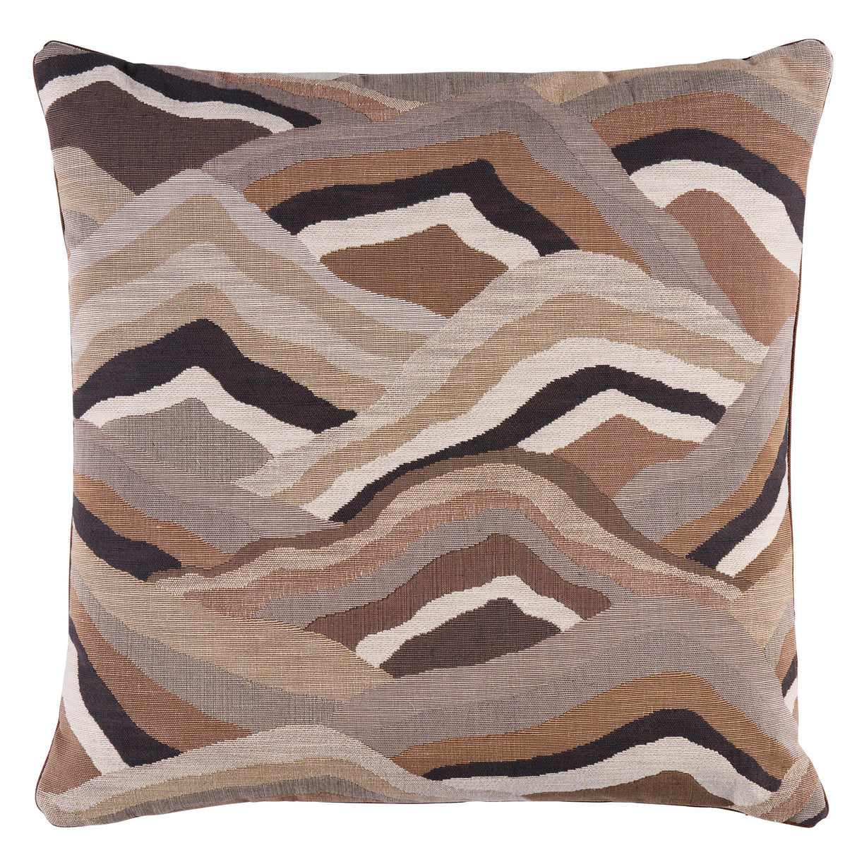 Schumacher Camel 22" x 22" Avala Hills Pillow