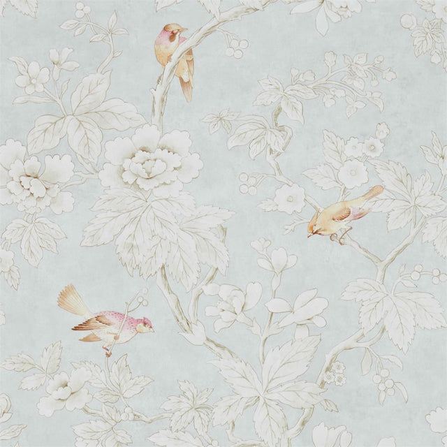Sanderson Chiswick Grove Silver Wallpaper
