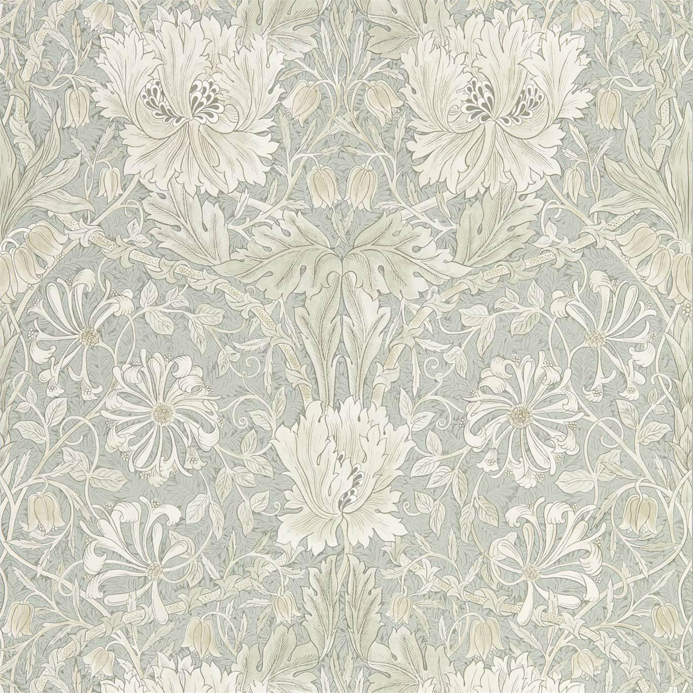 Morris & Co. Pure Honeysuckle & Tulip Wallpaper