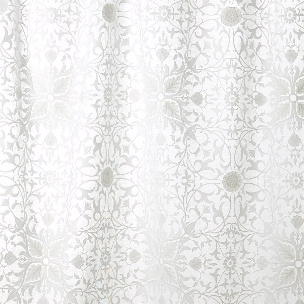 Morris & Co Pure Net Ceiling Applique Paper White Fabric