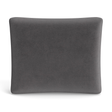 Ann Gish Charcoal 36x25x2.5 Modern Velvet Box Pillow