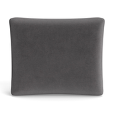 Ann Gish Charcoal 36x25x2.5 Modern Velvet Box Pillow