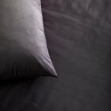 Ann Gish Charcoal 30x25x2.5 Modern Velvet Box Pillow