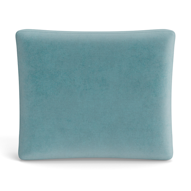 Ann Gish Amalfi Blue 30x25x2.5 Modern Velvet Box Pillow