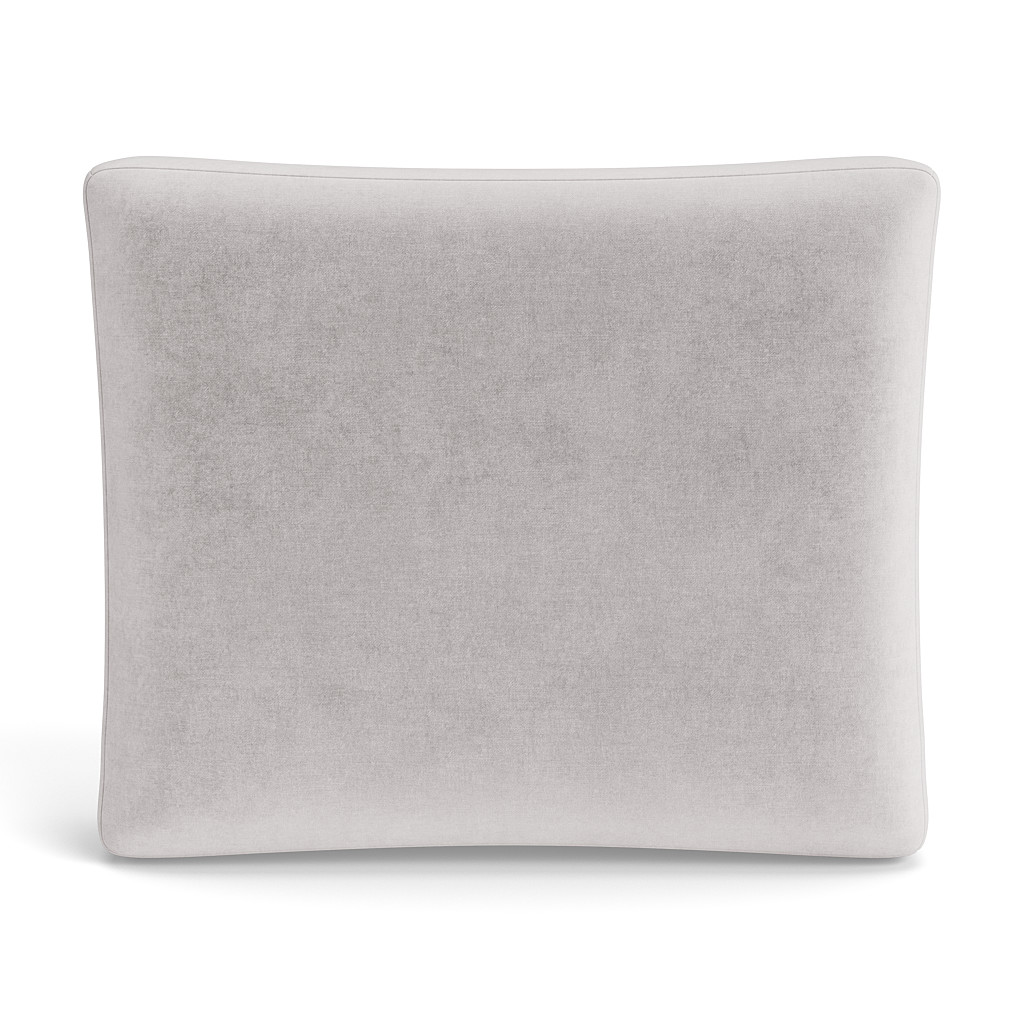 Ann Gish Silver 36x25x2.5 Modern Velvet Box Pillow
