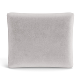 Ann Gish Silver 36x25x2.5 Modern Velvet Box Pillow