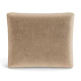 Ann Gish Taupe 36x25x2.5 Modern Velvet Box Pillow