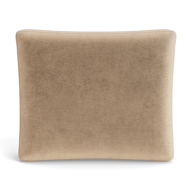 Ann Gish Taupe 36x25x2.5 Modern Velvet Box Pillow