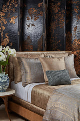 Ann Gish Golden 36x25x2.5 Stardust Box Pillow