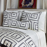 Ann Gish Cream 30x25x2.5 Strata Box Pillow