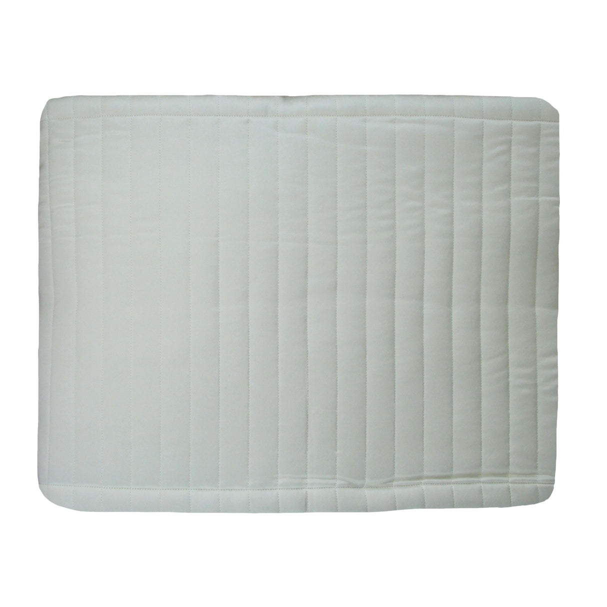 Ann Gish Ivory King Charmeuse Channel Quilt Box Spring Cover