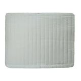 Ann Gish Ivory King Charmeuse Channel Quilt Box Spring Cover