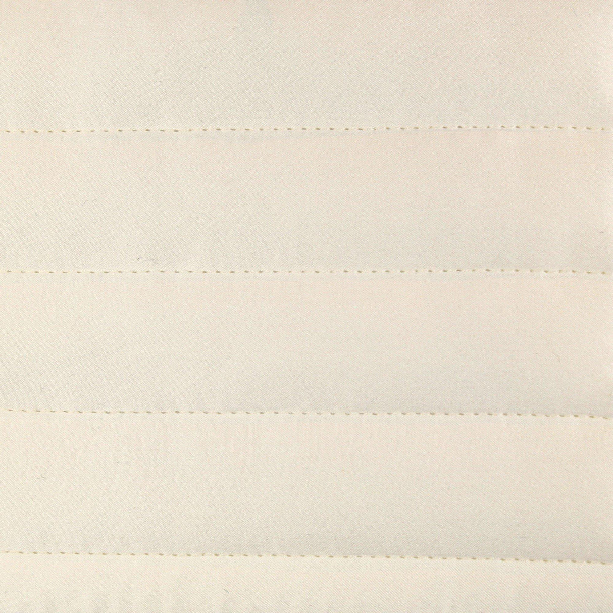 Ann Gish Ivory King Charmeuse Channel Quilt Box Spring Cover