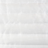 Ann Gish White King Charmeuse Channel Quilt Box Spring Cover