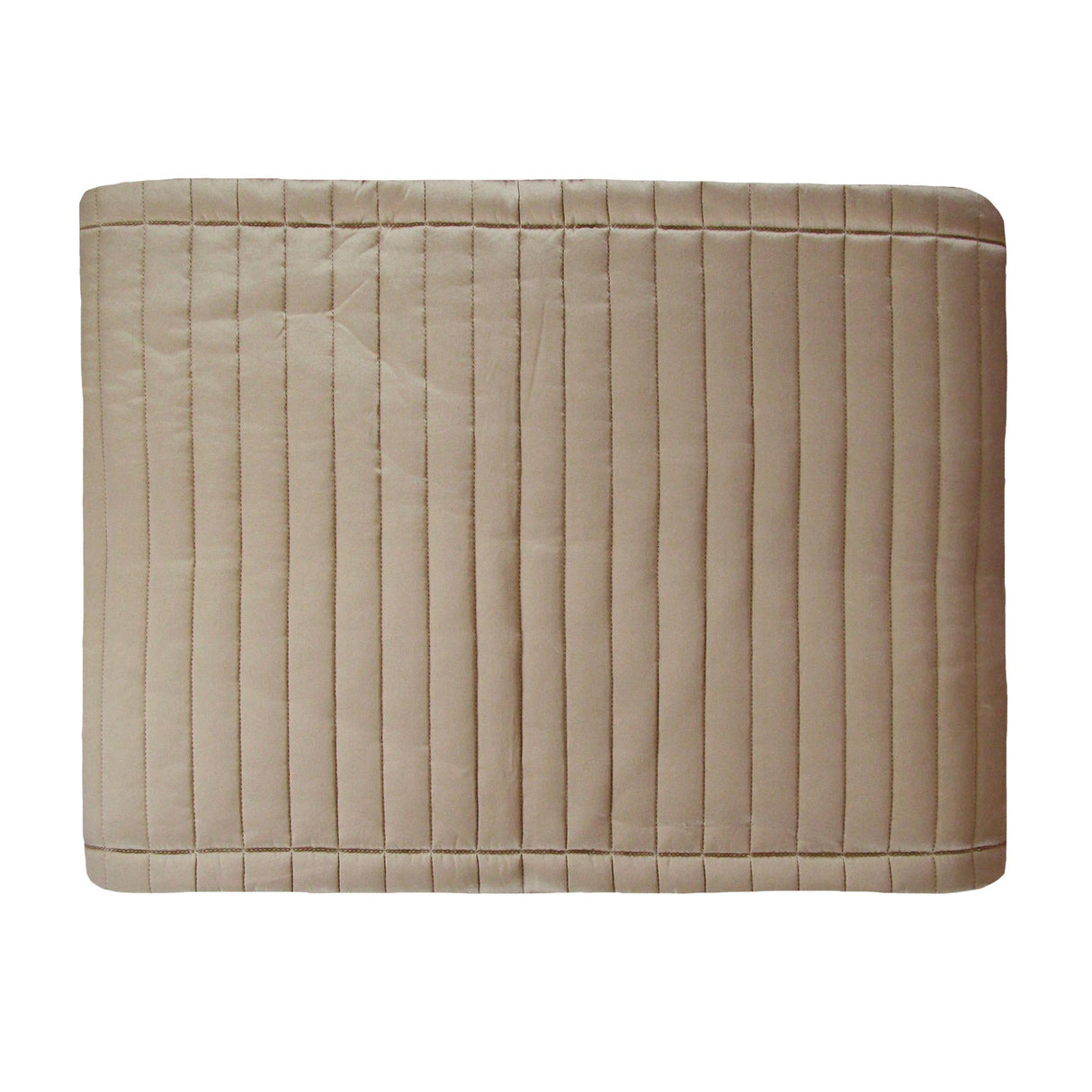 Ann Gish Sand Queen Charmeuse Channel Quilt Box Spring Cover