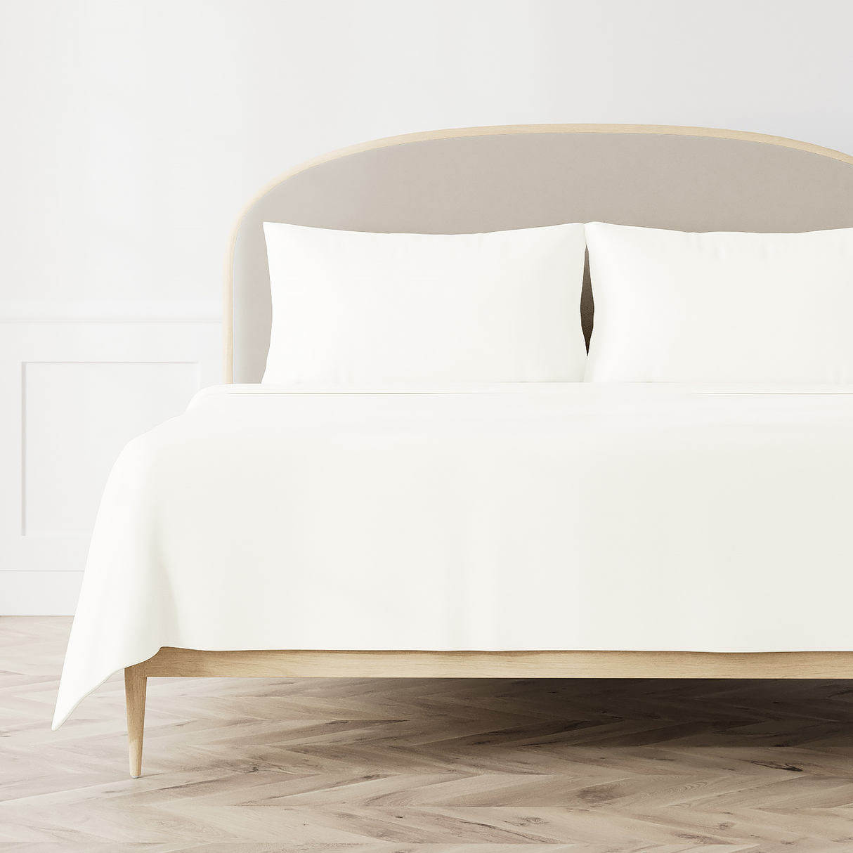 Ann Gish White King Asperitas Coverlet