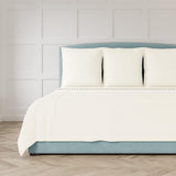 Ann Gish Ivory King Basketweave Quilted Coverlet