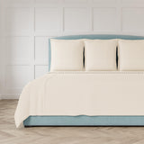 Ann Gish Natural King Basketweave Quilted Coverlet