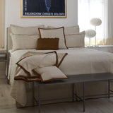 Ann Gish Natural King Basketweave Quilted Coverlet