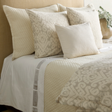 Ann Gish Natural King Basketweave Quilted Coverlet
