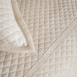 Ann Gish Natural King Basketweave Quilted Coverlet