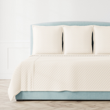 Ann Gish Natural King Basketweave Quilted Coverlet