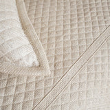 Ann Gish Natural King Basketweave Quilted Coverlet