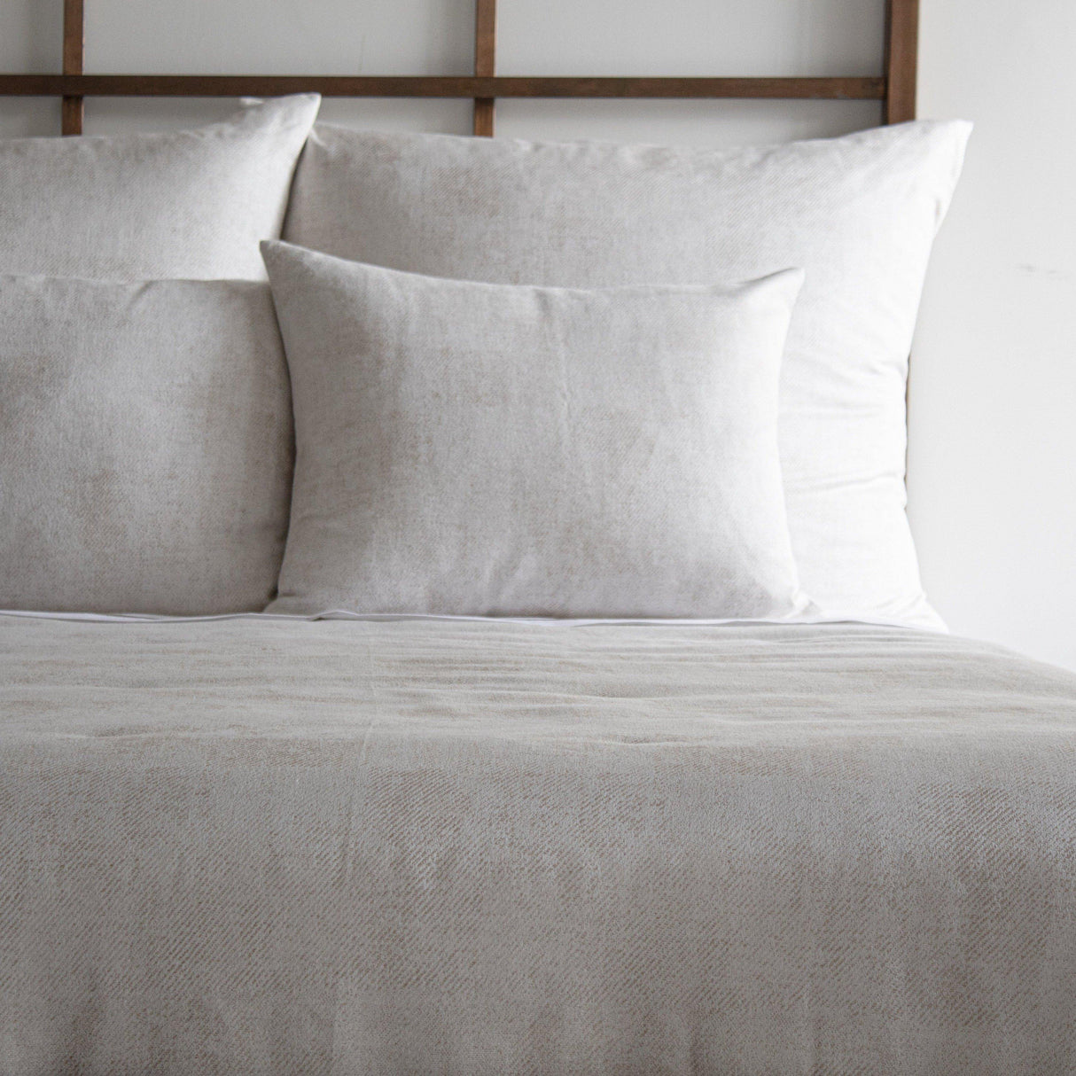 Ann Gish Platinum King Chino Coverlet