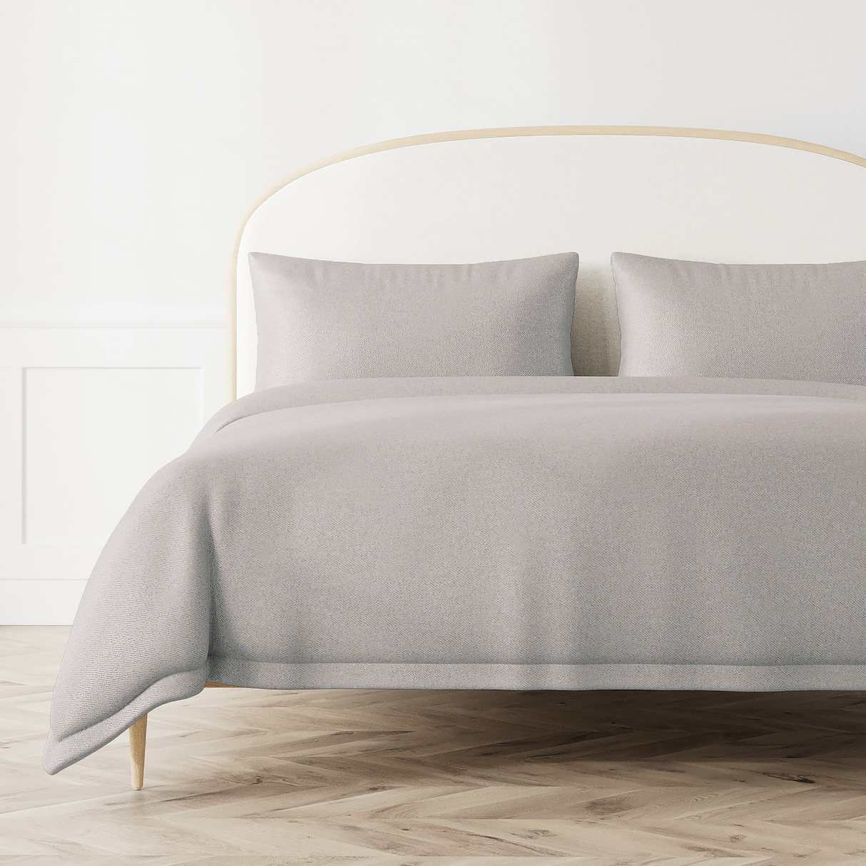 Ann Gish Platinum King Chino Coverlet