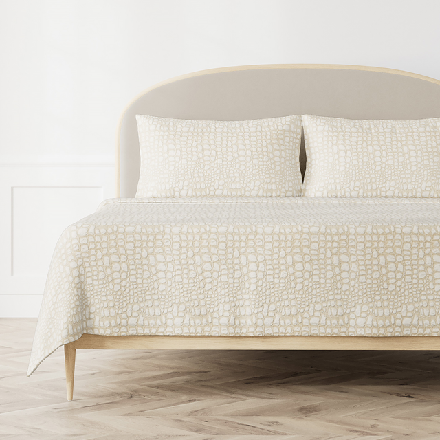 Ann Gish Quartz King Croc Coverlet
