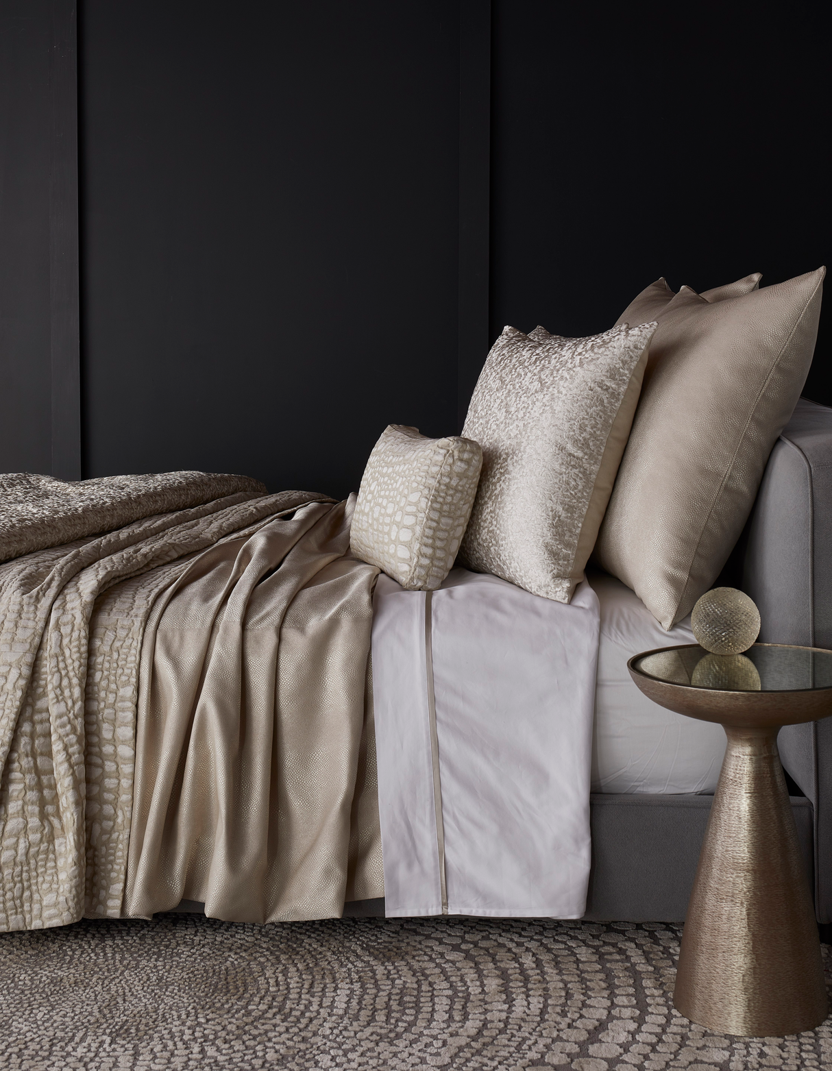 Ann Gish Quartz King Croc Coverlet
