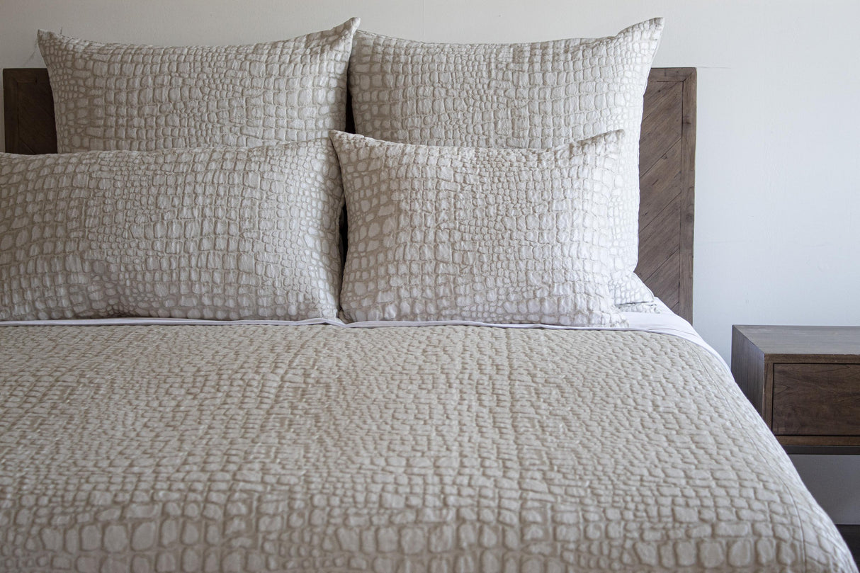 Ann Gish Quartz King Croc Coverlet