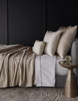 Ann Gish Quartz Queen Croc Coverlet
