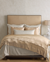 Ann Gish Ecru King Hollywood Coverlet