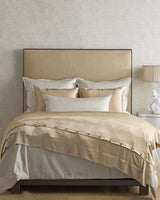 Ann Gish Ecru Queen Hollywood Coverlet