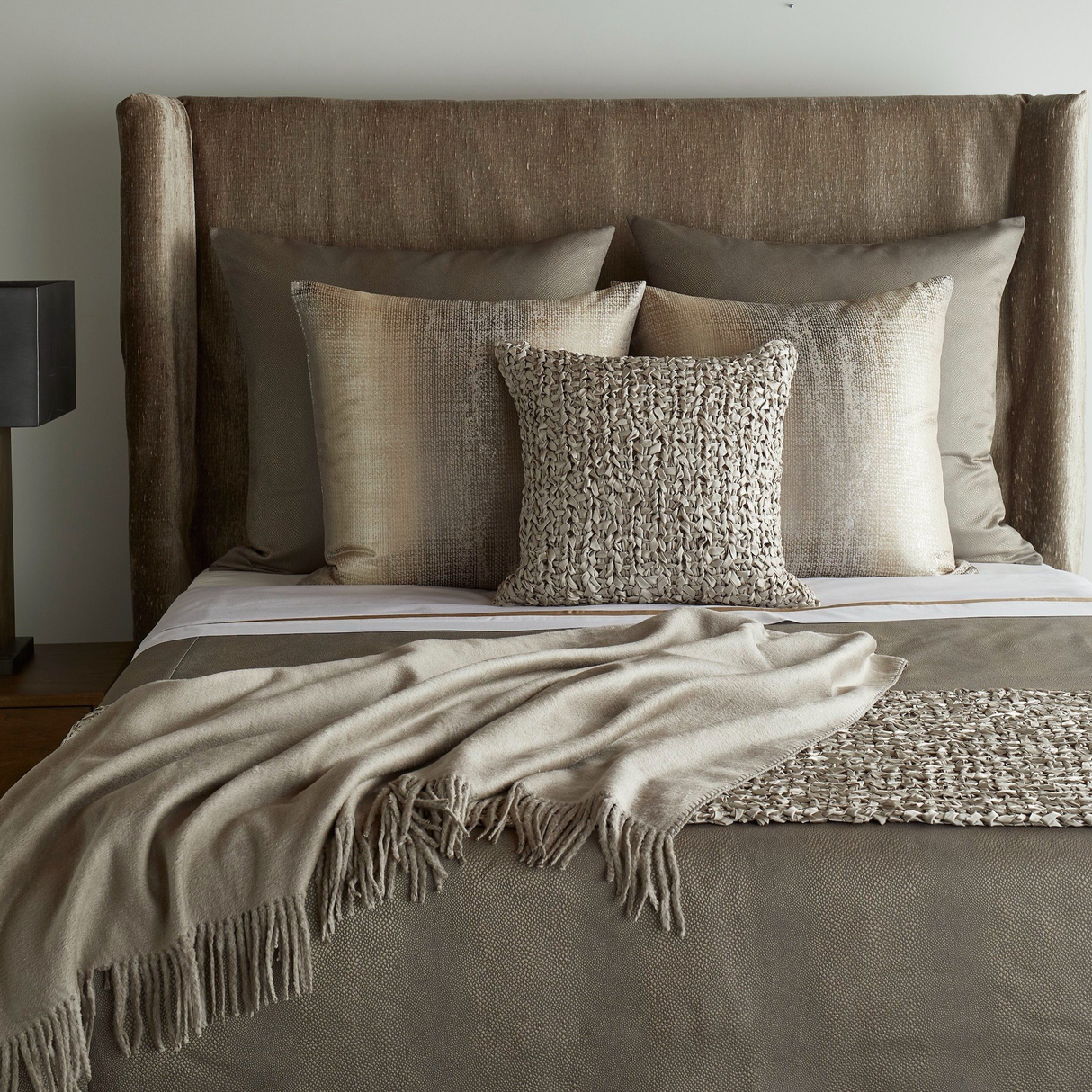 Ann Gish Gunmetal Queen Komodo Coverlet