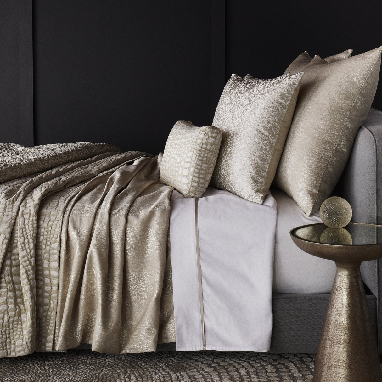Ann Gish Pearl Queen Komodo Coverlet