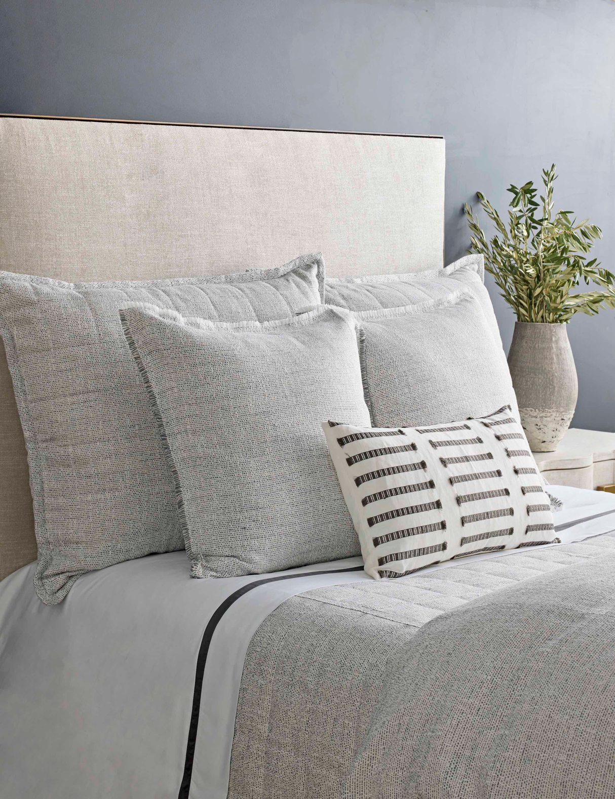 Ann Gish Granite Queen Macau Quilted Coverlet