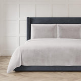 Ann Gish Silver King Modern Velvet Coverlet