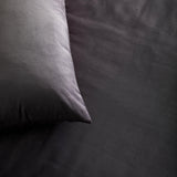 Ann Gish Charcoal Queen Modern Velvet Coverlet