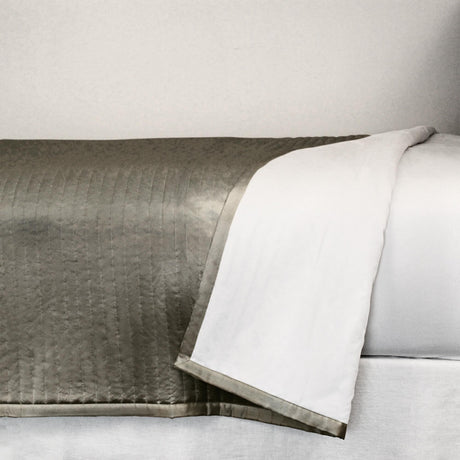 Ann Gish Metal King Charmeuse Channel Quilt Coverlet