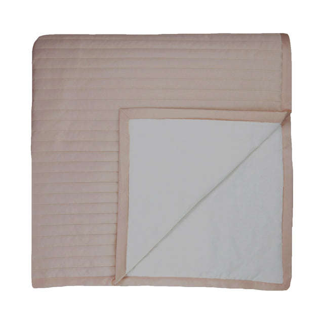 Ann Gish Pumice King Charmeuse Channel Quilt Coverlet